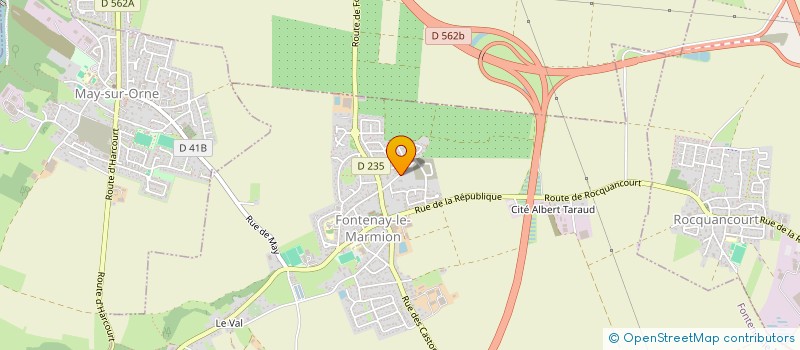 localisation de l'entreprise MADAME CHISTIANE LELOUTRE à FONTENAY-LE-MARMION