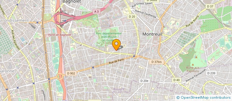 localisation de l'entreprise MADAME CHIYOKO NISHI à MONTREUIL
