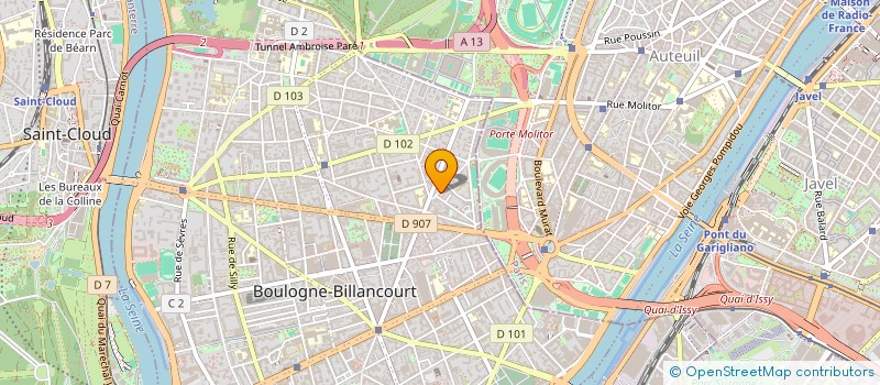 localisation de l'entreprise MADAME CHIZUKO HIRABAYASHI à BOULOGNE-BILLANCOURT