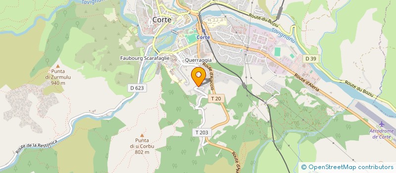 localisation de l'entreprise MADAME CHJARA PIERI  CORTE