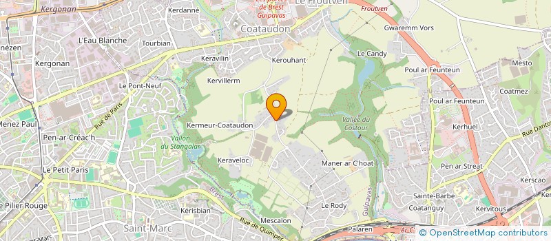 localisation de l'entreprise MADAME CHLOE ABIVEN  GUIPAVAS