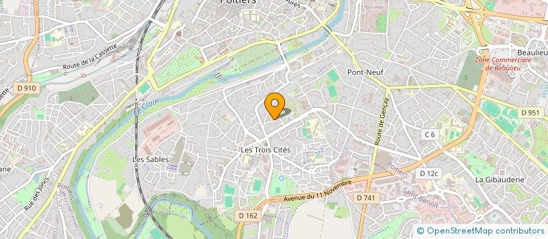 localisation de l'entreprise MADAME CHLOE ALANIESSE  POITIERS