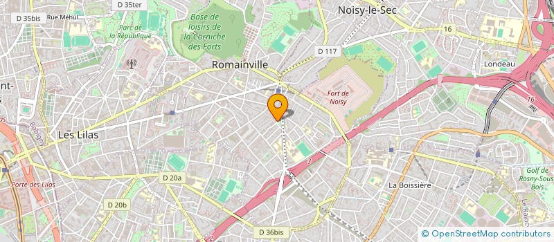 localisation de l'entreprise MADAME CHLOE ANGELE MONIQUE SILBANO à ROMAINVILLE