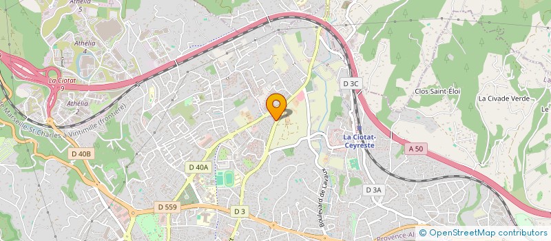 localisation de l'entreprise MADAME CHLOE ARNAUD à LA CIOTAT