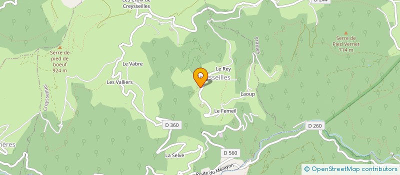 localisation de l'entreprise MADAME CHLOE ASTRUC  CREYSSEILLES