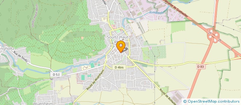 localisation de l'entreprise MADAME CHLOE AULLEN  SOULTZ-HAUT-RHIN