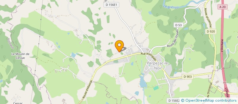 localisation de l'entreprise MADAME CHLOE BABIN  PERPEZAC-LE-NOIR