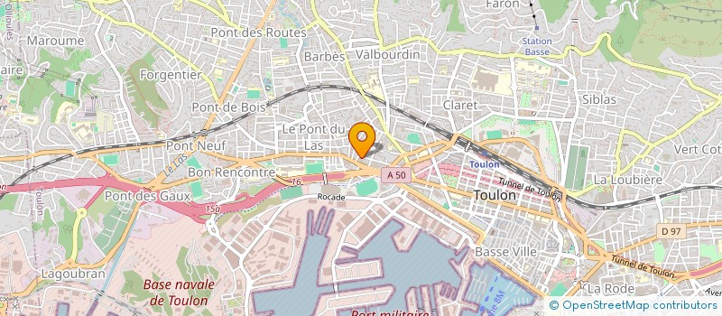 localisation de l'entreprise MADAME CHLOE BAGGIO  TOULON