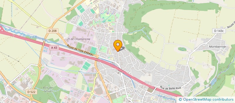 localisation de l'entreprise MADAME CHLOE BAILLY  BOURGOIN-JALLIEU