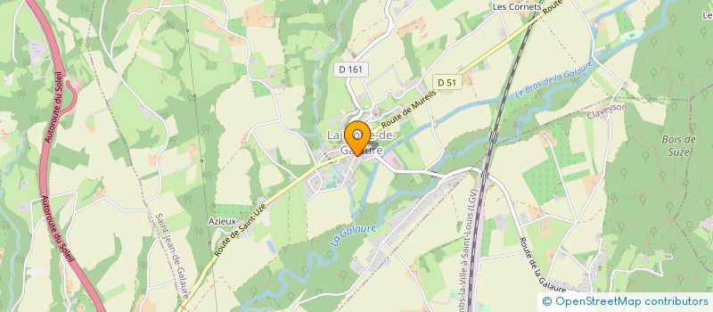 localisation de l'entreprise MADAME CHLOE BALESTRI  SAINT-JEAN-DE-GALAURE