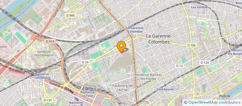 localisation de l'entreprise MADAME CHLOE BARBARRE à LA GARENNE-COLOMBES
