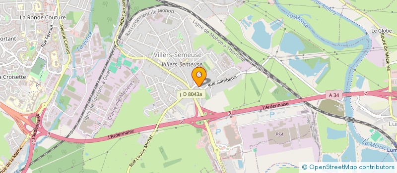 localisation de l'entreprise MADAME CHLOE BARBERIS  VILLERS-SEMEUSE