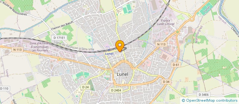 localisation de l'entreprise MADAME CHLOE BARDOT  LUNEL