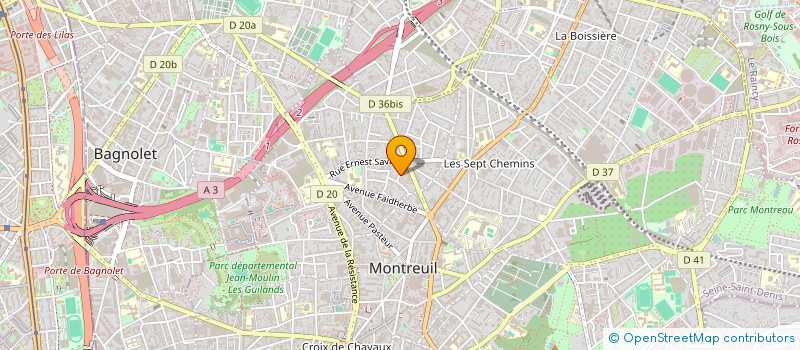 localisation de l'entreprise MADAME CHLOE BAROZET à MONTREUIL