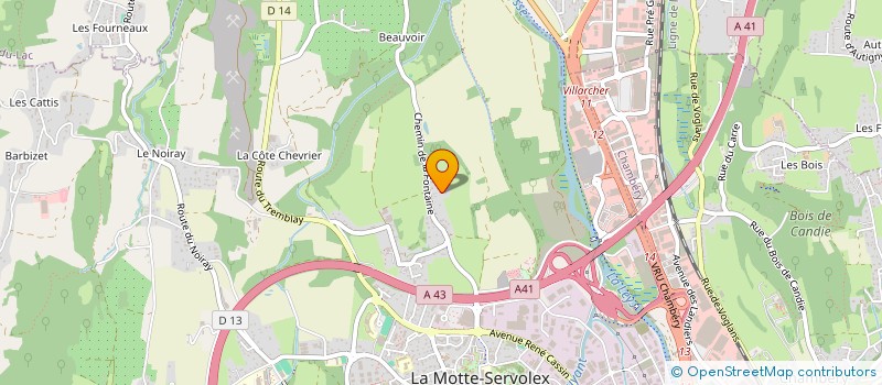 localisation de l'entreprise MADAME CHLOE BARTOS  LA MOTTE-SERVOLEX