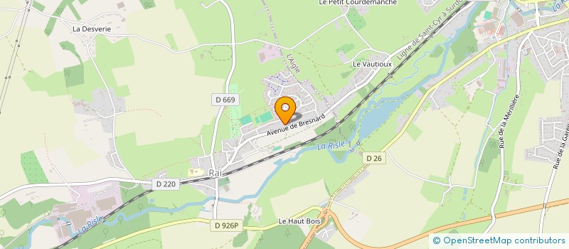 localisation de l'entreprise MADAME CHLOE BASSET à RAI