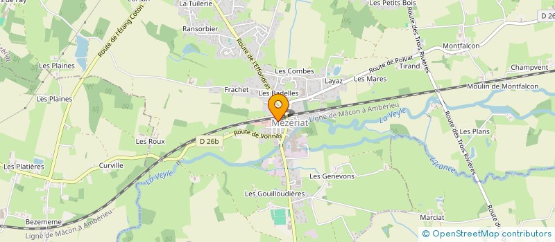 localisation de l'entreprise MADAME CHLOE BATAILLARD  MEZERIAT