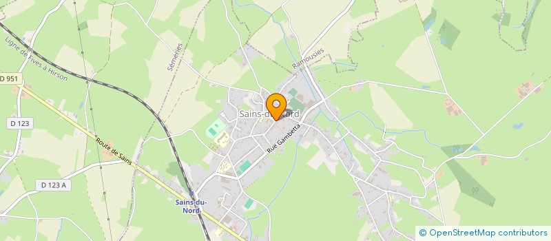 localisation de l'entreprise MADAME CHLOE BEAUBOUCHER  SAINS-DU-NORD