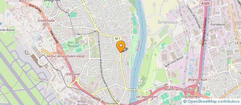 localisation de l'entreprise MADAME CHLOE BECHU  BLAGNAC