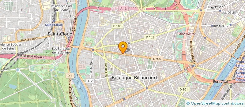 localisation de l'entreprise MADAME CHLOE BENCHIMOL-SEGADE à BOULOGNE-BILLANCOURT