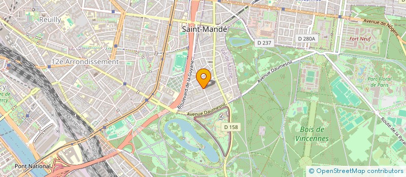 localisation de l'entreprise MADAME CHLOE BENSIMHON à SAINT-MANDE