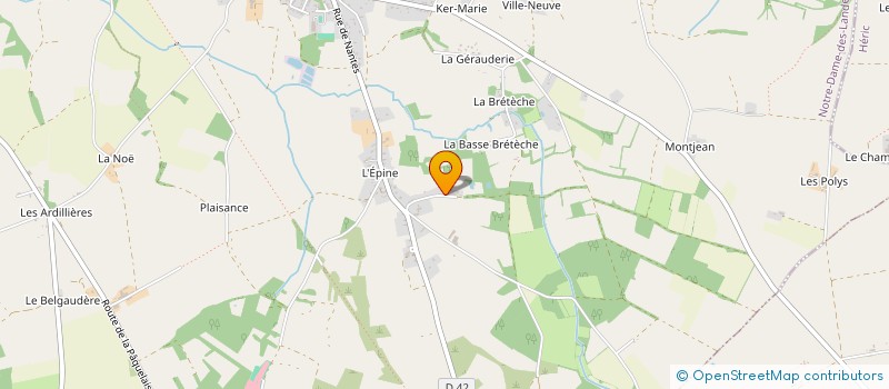 localisation de l'entreprise MADAME CHLOE BERGER à NOTRE-DAME-DES-LANDES
