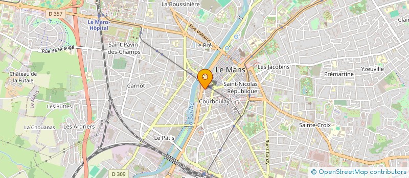 localisation de l'entreprise MADAME CHLOE BERGERAT  LE MANS