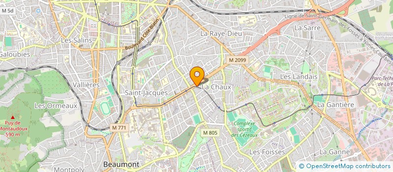 localisation de l'entreprise MADAME CHLOE BERINGUIER  CLERMONT-FERRAND