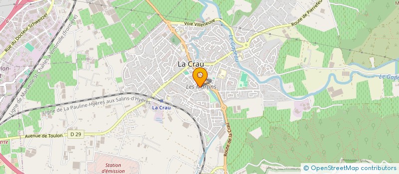 localisation de l'entreprise MADAME CHLOE BERNARD à LA CRAU