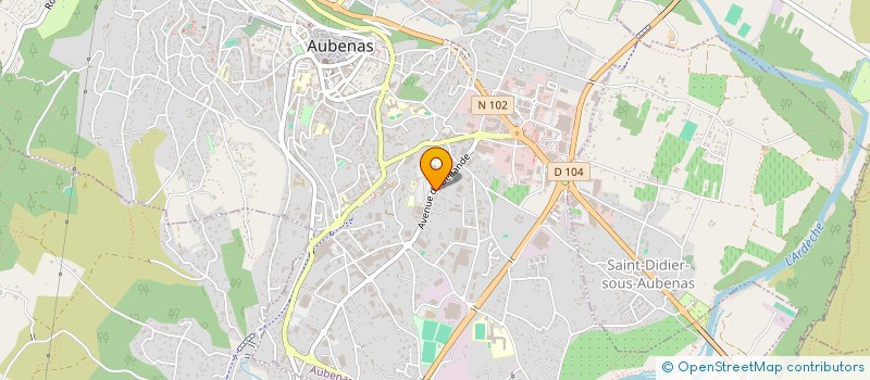 localisation de l'entreprise MADAME CHLOE BERNHEIM  AUBENAS