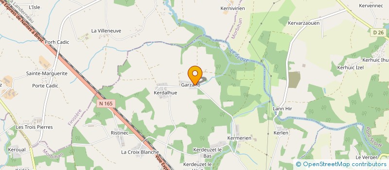 localisation de l'entreprise MADAME CHLOE BERNIER  QUIMPERLE