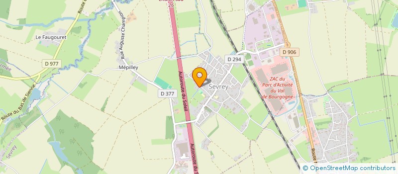 localisation de l'entreprise MADAME CHLOE BERTHOUX  SEVREY