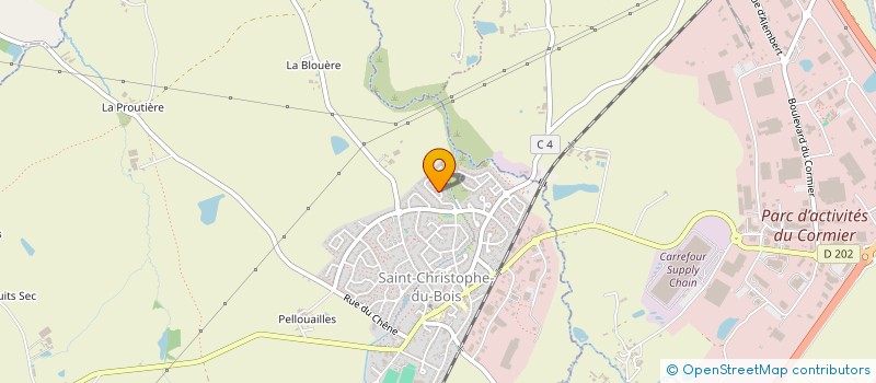 localisation de l'entreprise MADAME CHLOE BESNARD  SAINT-CHRISTOPHE-DU-BOIS