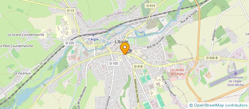 localisation de l'entreprise MADAME CHLOE BESNARD à L'AIGLE