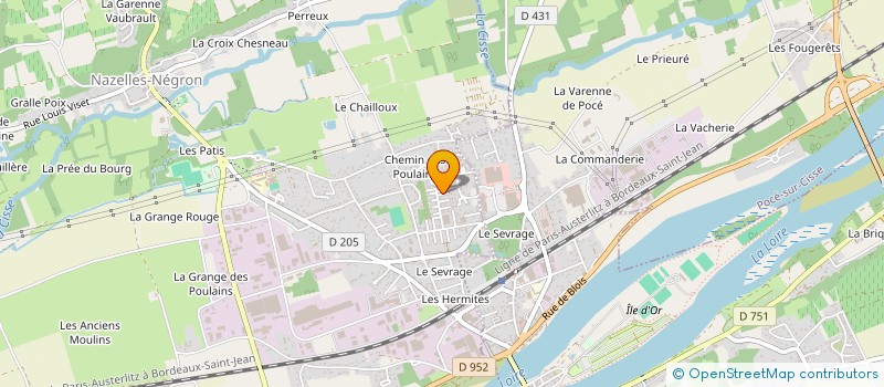 localisation de l'entreprise MADAME CHLOE BESNIER  NAZELLES-NEGRON