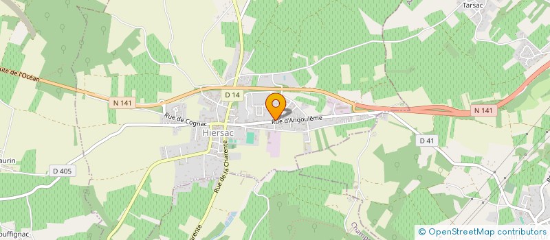 localisation de l'entreprise MADAME CHLOE BESSE  HIERSAC