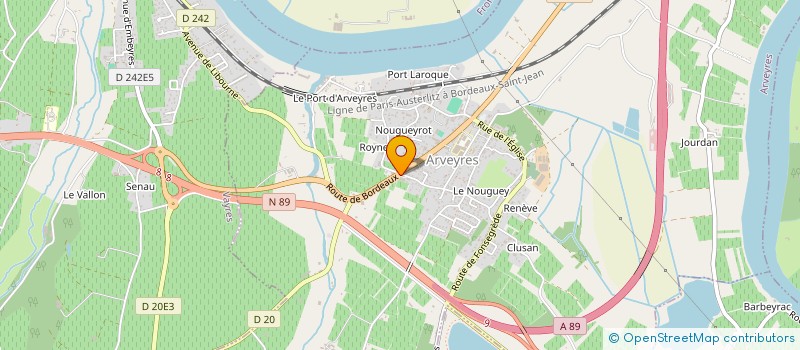 localisation de l'entreprise MADAME CHLOE BESSE  ARVEYRES