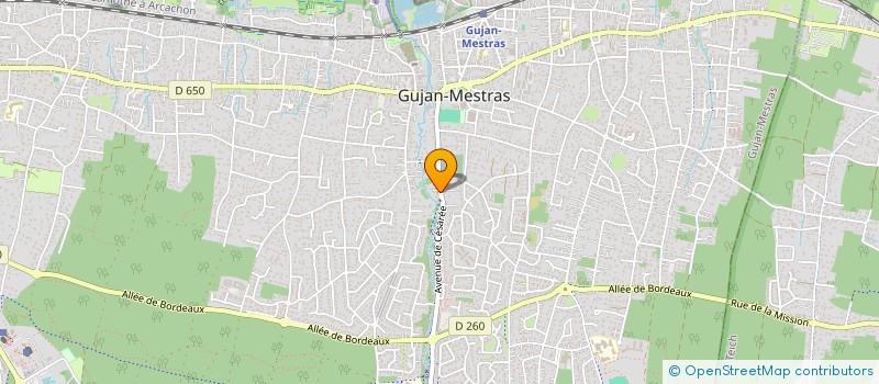 localisation de l'entreprise MADAME CHLOE BIGAUD  GUJAN-MESTRAS