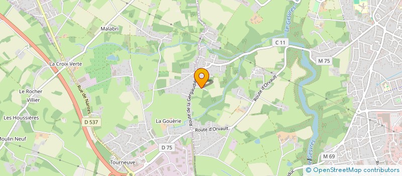 localisation de l'entreprise MADAME CHLOE BLANC à LA CHAPELLE-SUR-ERDRE