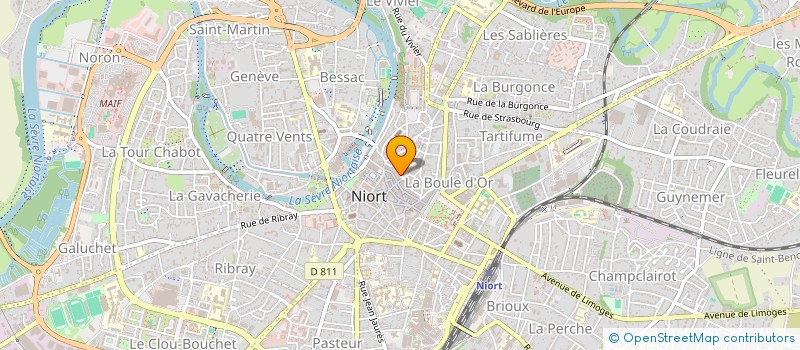 localisation de l'entreprise MADAME CHLOE BLANCHARD  LA ROCHELLE