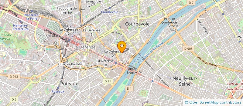 localisation de l'entreprise MADAME CHLOE BOBAN  COURBEVOIE