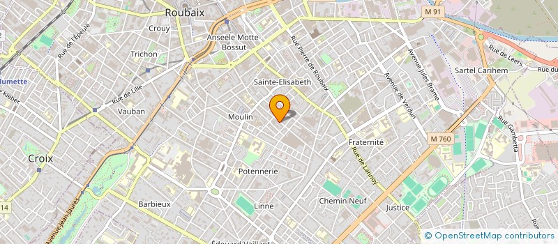 localisation de l'entreprise MADAME CHLOE BOCQUET à ROUBAIX