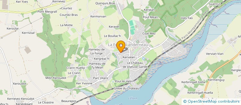 localisation de l'entreprise MADAME CHLOE BODROS  LA FOREST-LANDERNEAU