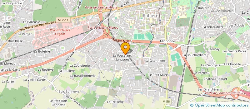 localisation de l'entreprise MADAME CHLOE BOIVIN  JOUE-LES-TOURS