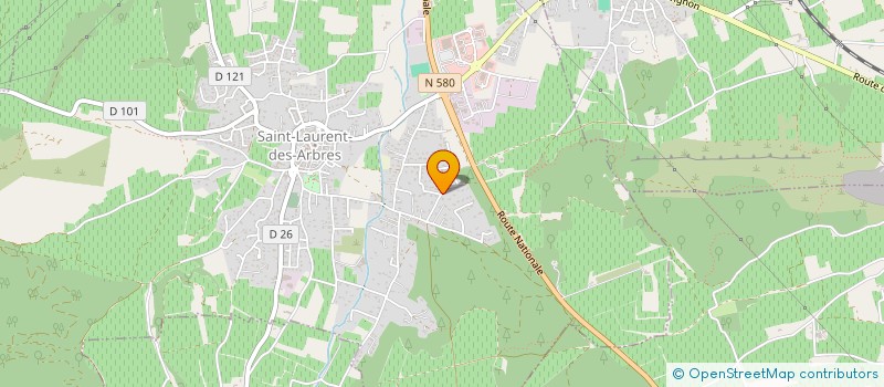 localisation de l'entreprise MADAME CHLOE BONATO  SAINT-LAURENT-DES-ARBRES