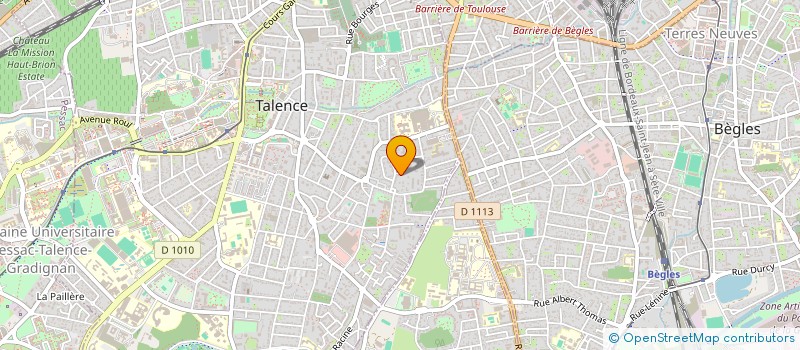 localisation de l'entreprise MADAME CHLOE BONNEFON  TALENCE