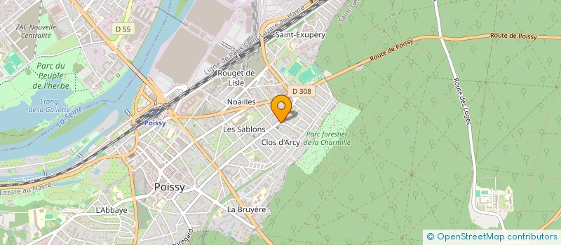 localisation de l'entreprise MADAME CHLOE BORDES  POISSY