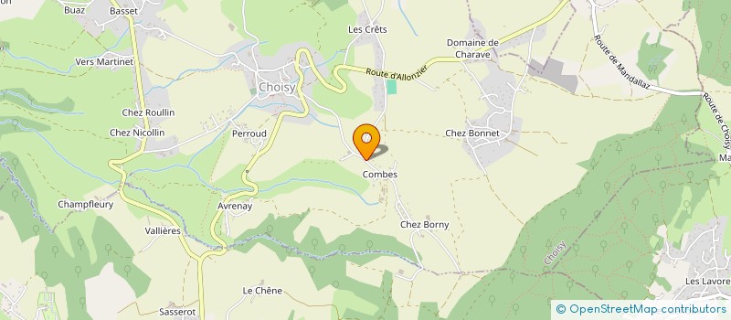 localisation de l'entreprise MADAME CHLOE BOSSON  CHOISY