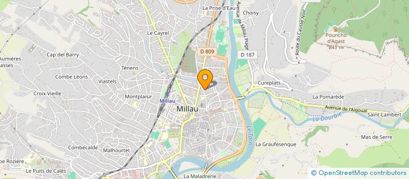 localisation de l'entreprise MADAME CHLOE BOUCHE  MILLAU