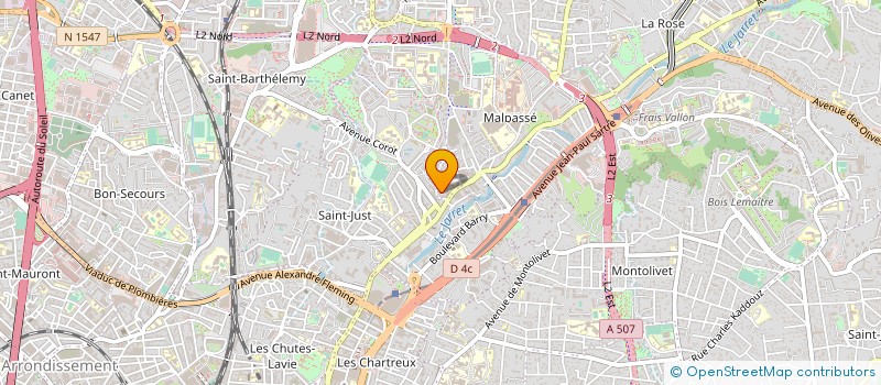 localisation de l'entreprise MADAME CHLOE BOUNOUS  MARSEILLE